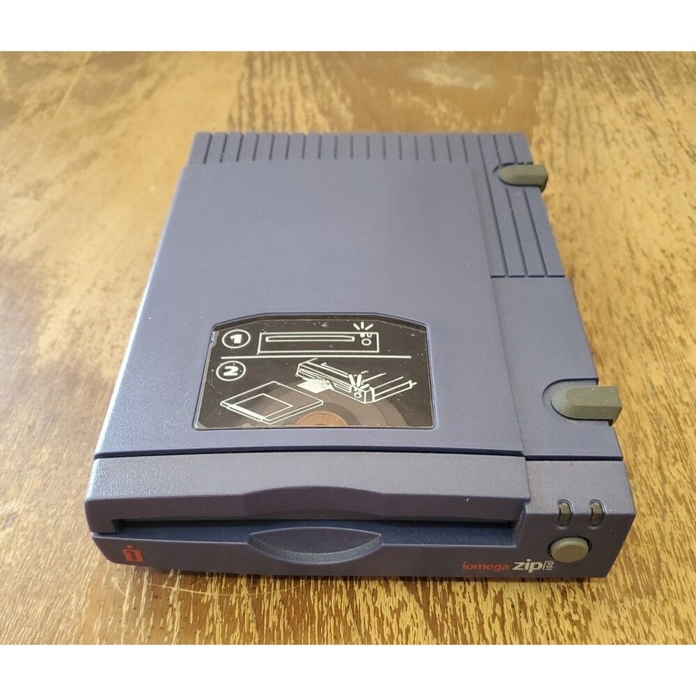 Iomega Zip 100 SCSI Drive DDXZ100S2 Blue External Zip Drive - Untested For Parts